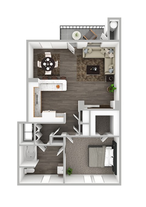 Crimson Floor Plan at The Michael B Townhomes and Flats, Las Vegas
